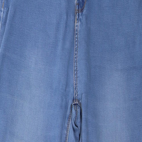 Peacocks Womens Blue  Denim Cropped Jeans Size 14 L27 in