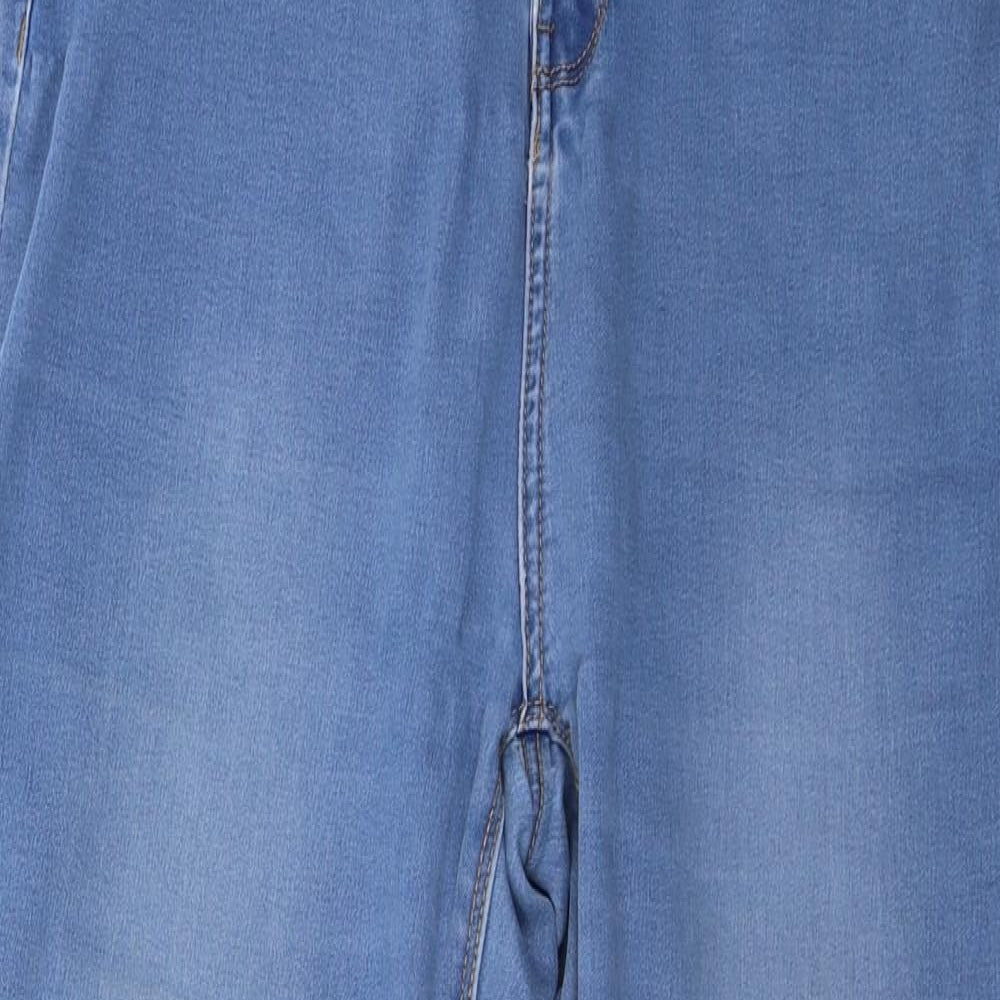 Peacocks Womens Blue  Denim Cropped Jeans Size 14 L27 in