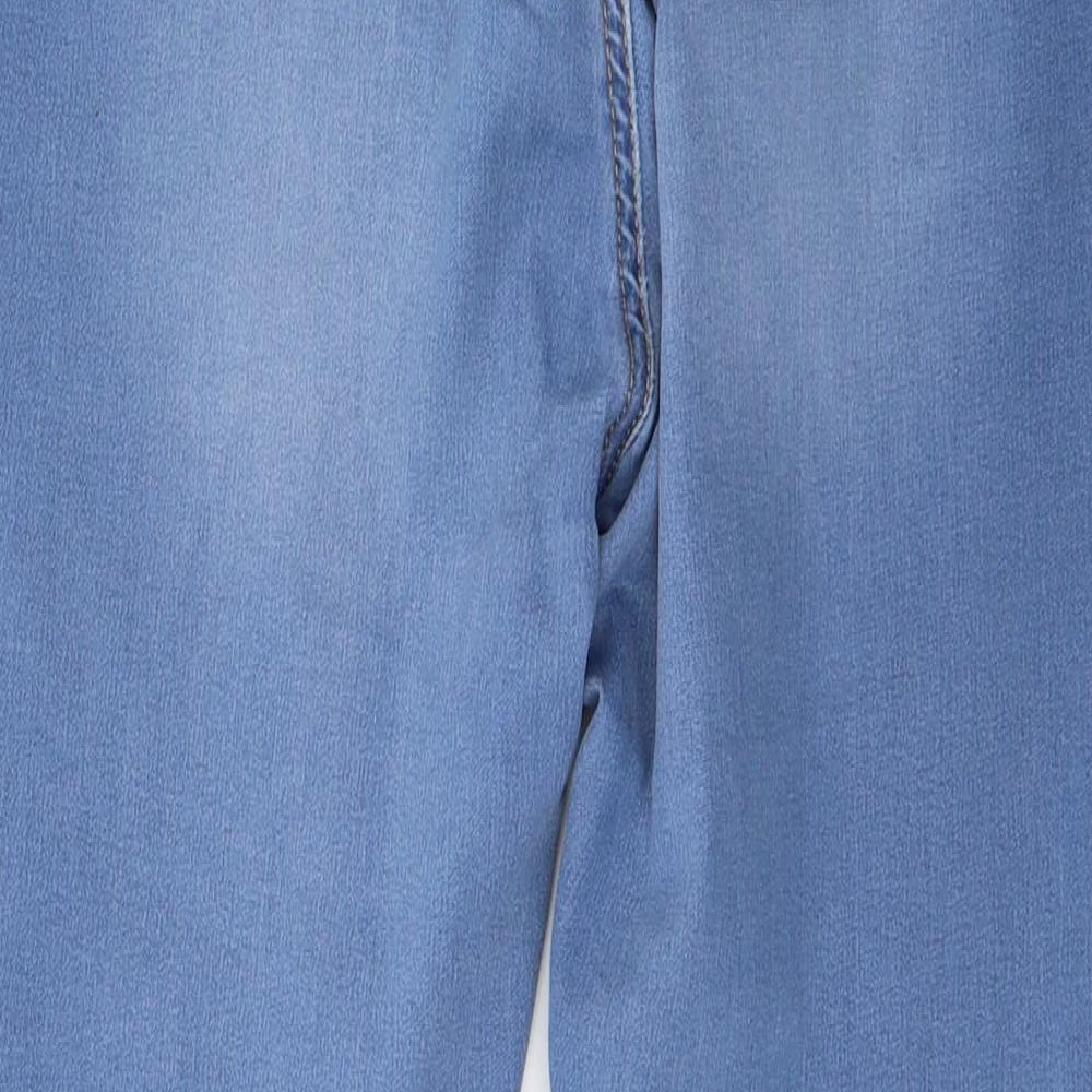 Peacocks Womens Blue  Denim Cropped Jeans Size 14 L27 in