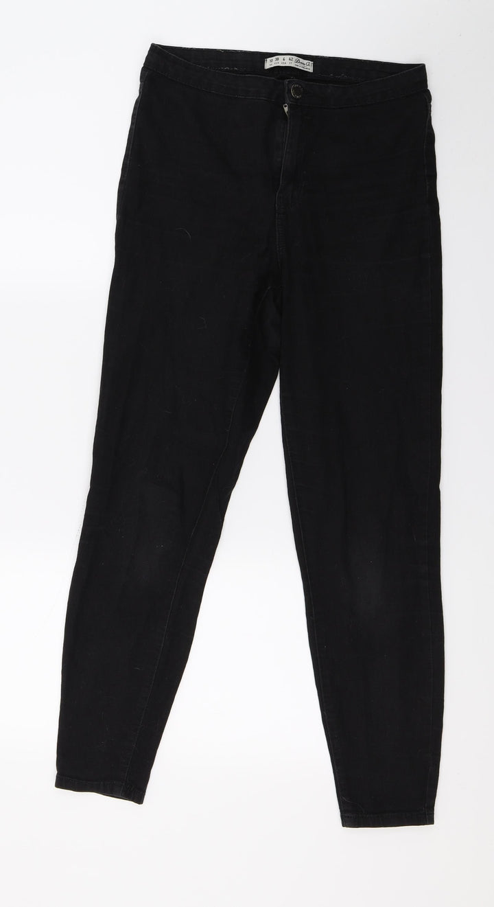 Denim & Co. Womens Black  Denim Skinny Jeans Size 10 L27 in