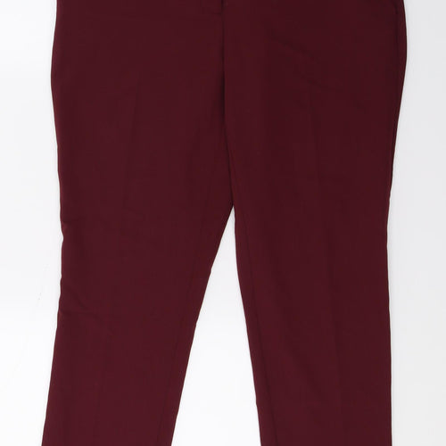 NEXT Womens Purple   Cropped Trousers Size 10 L25 in