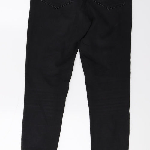 Matalan Womens Black  Denim Skinny Jeans Size 10 L28 in