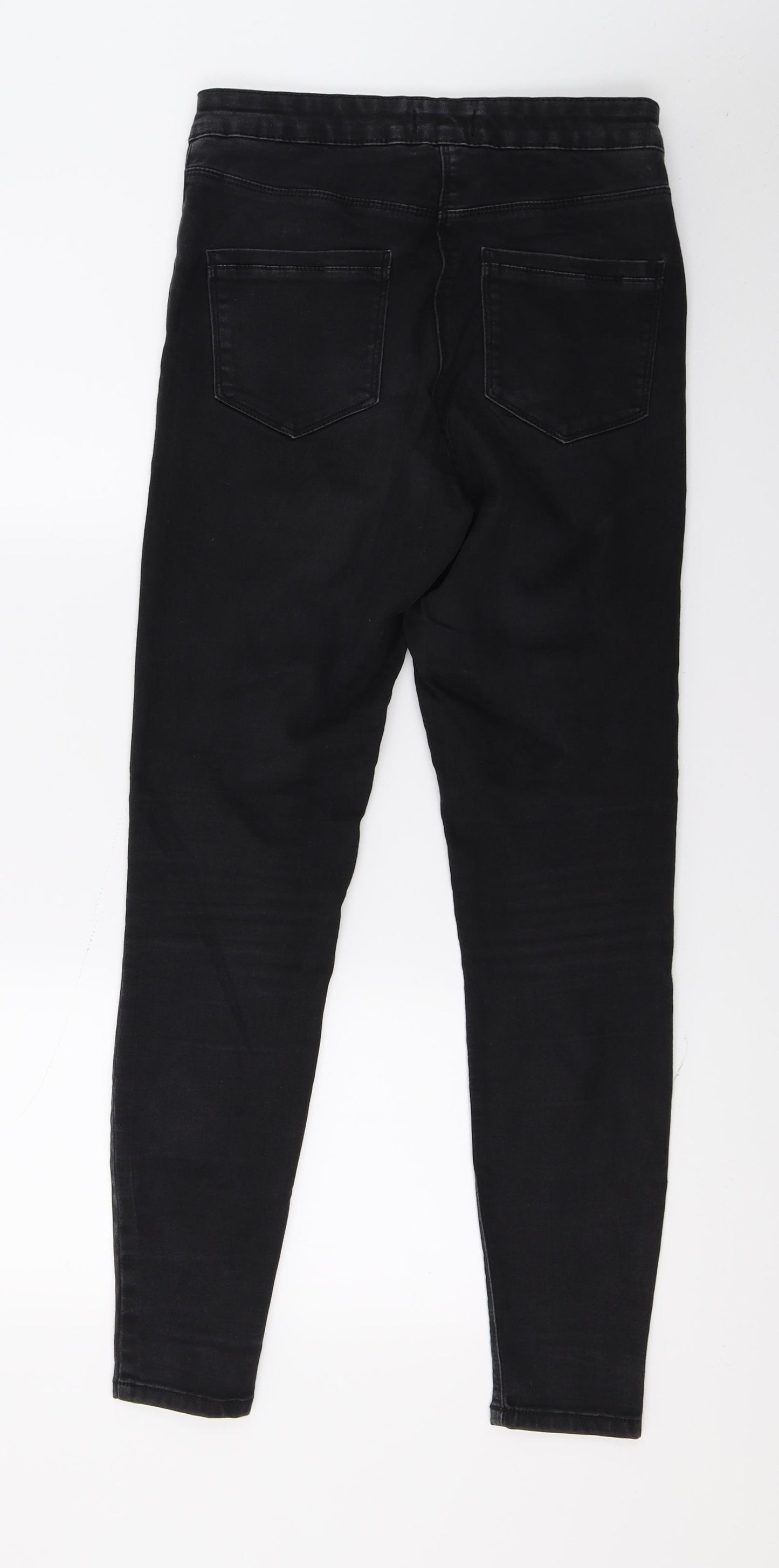 Matalan Womens Black  Denim Skinny Jeans Size 10 L28 in