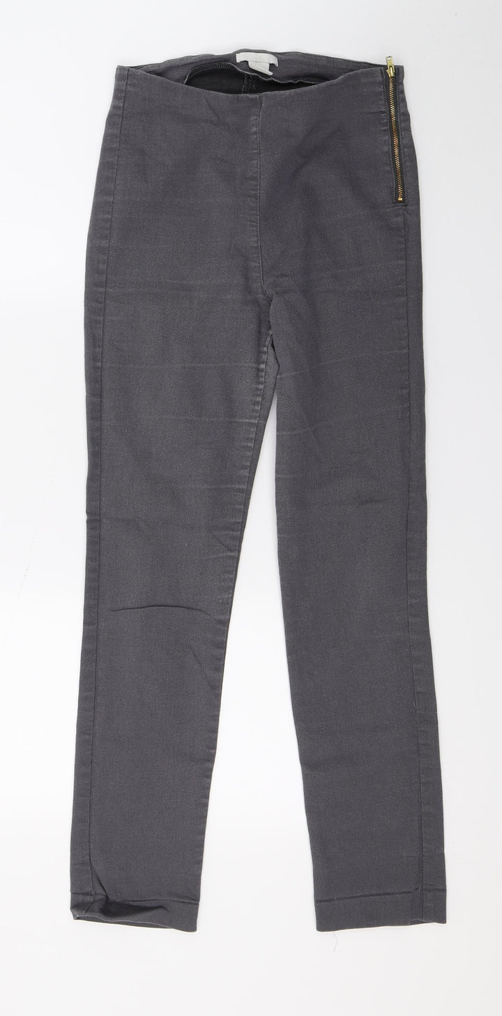 H&M Womens Grey Denim Jegging Jeans Size 8 L27 in