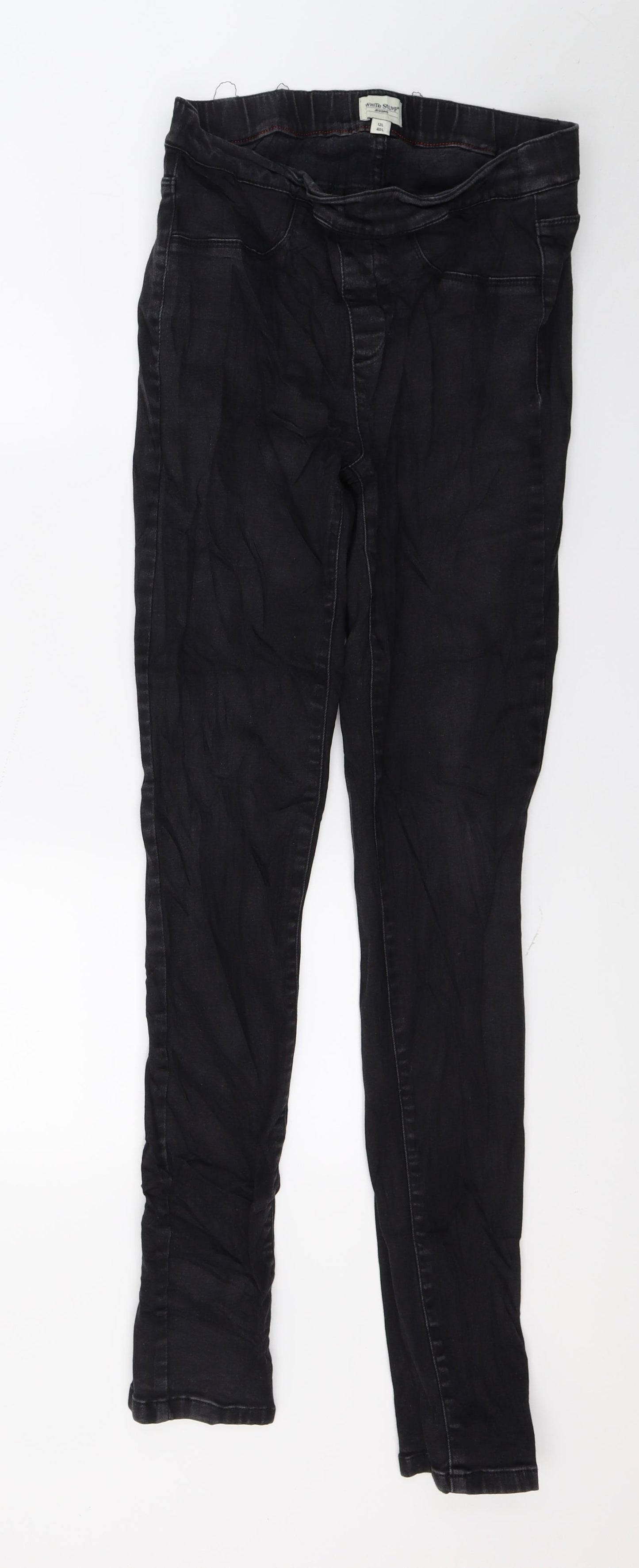 White Stuff Womens Grey  Denim Jegging Jeans Size 12 L31 in
