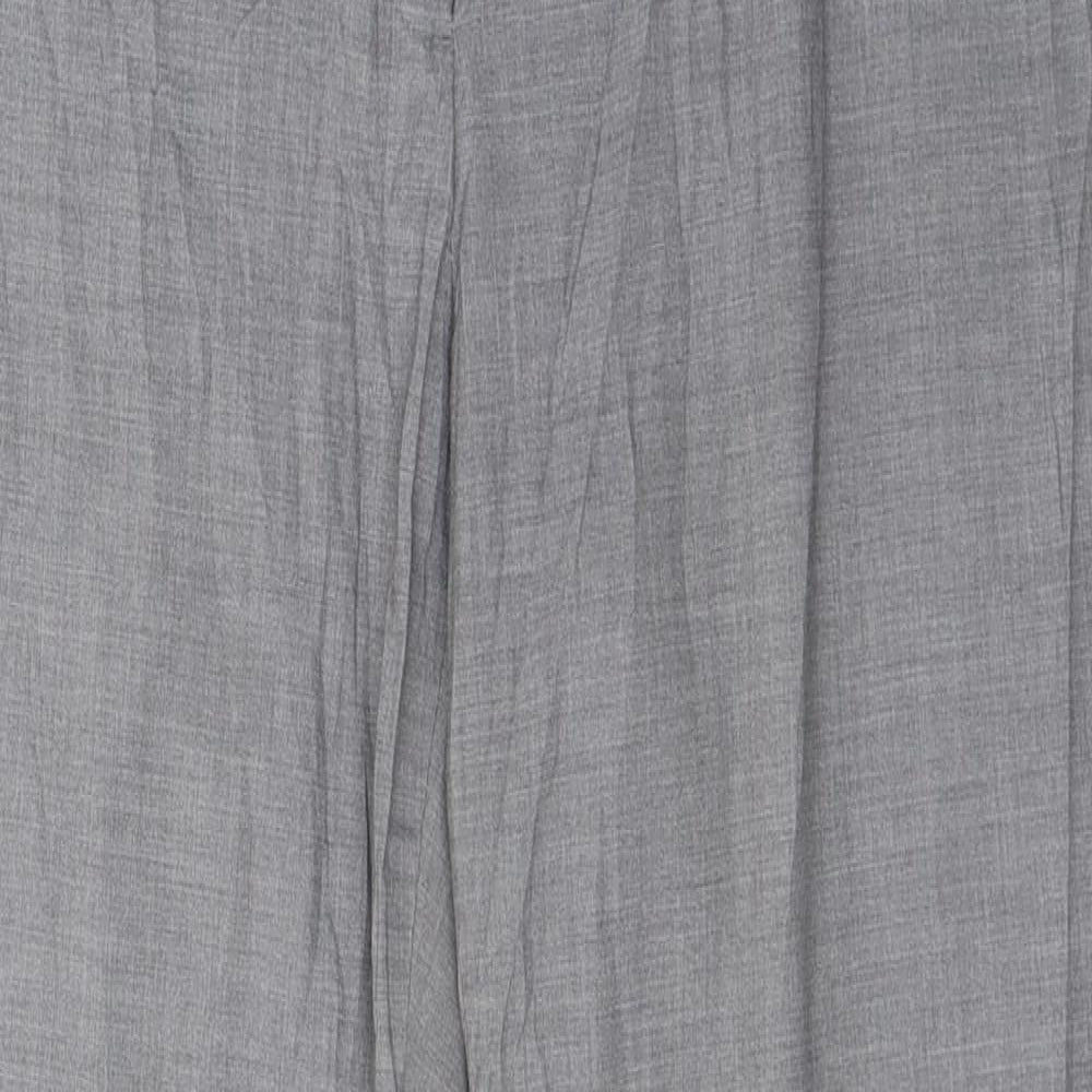H&M Womens Grey   Cropped Trousers Size 12 L29 in