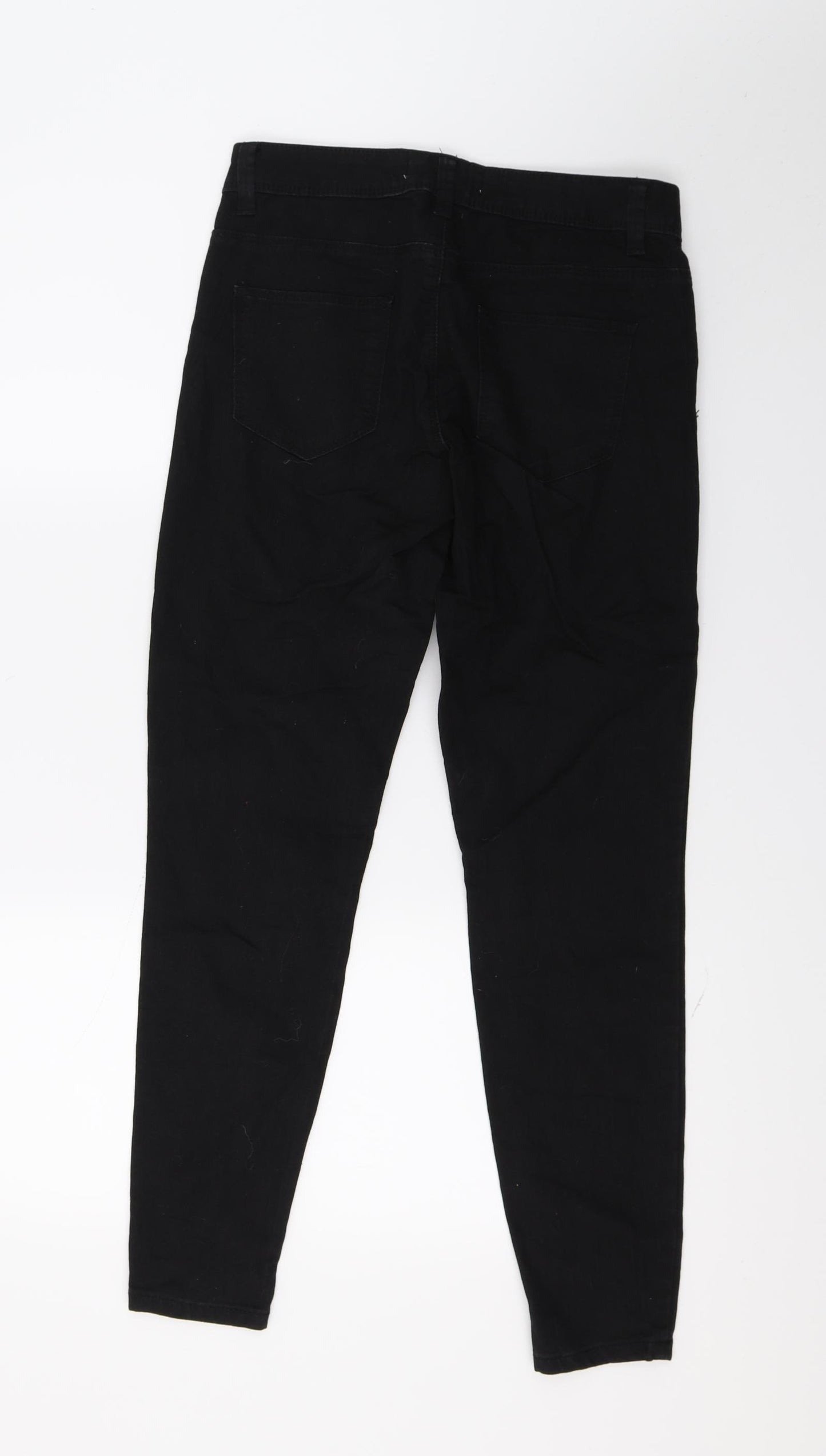 Denim & Co. Womens Black  Denim Skinny Jeans Size 8 L27 in