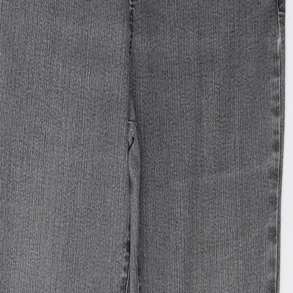Per Una Womens Grey  Denim Straight Jeans Size 12 L31 in