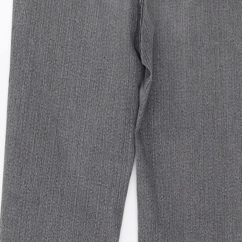 Per Una Womens Grey  Denim Straight Jeans Size 12 L31 in