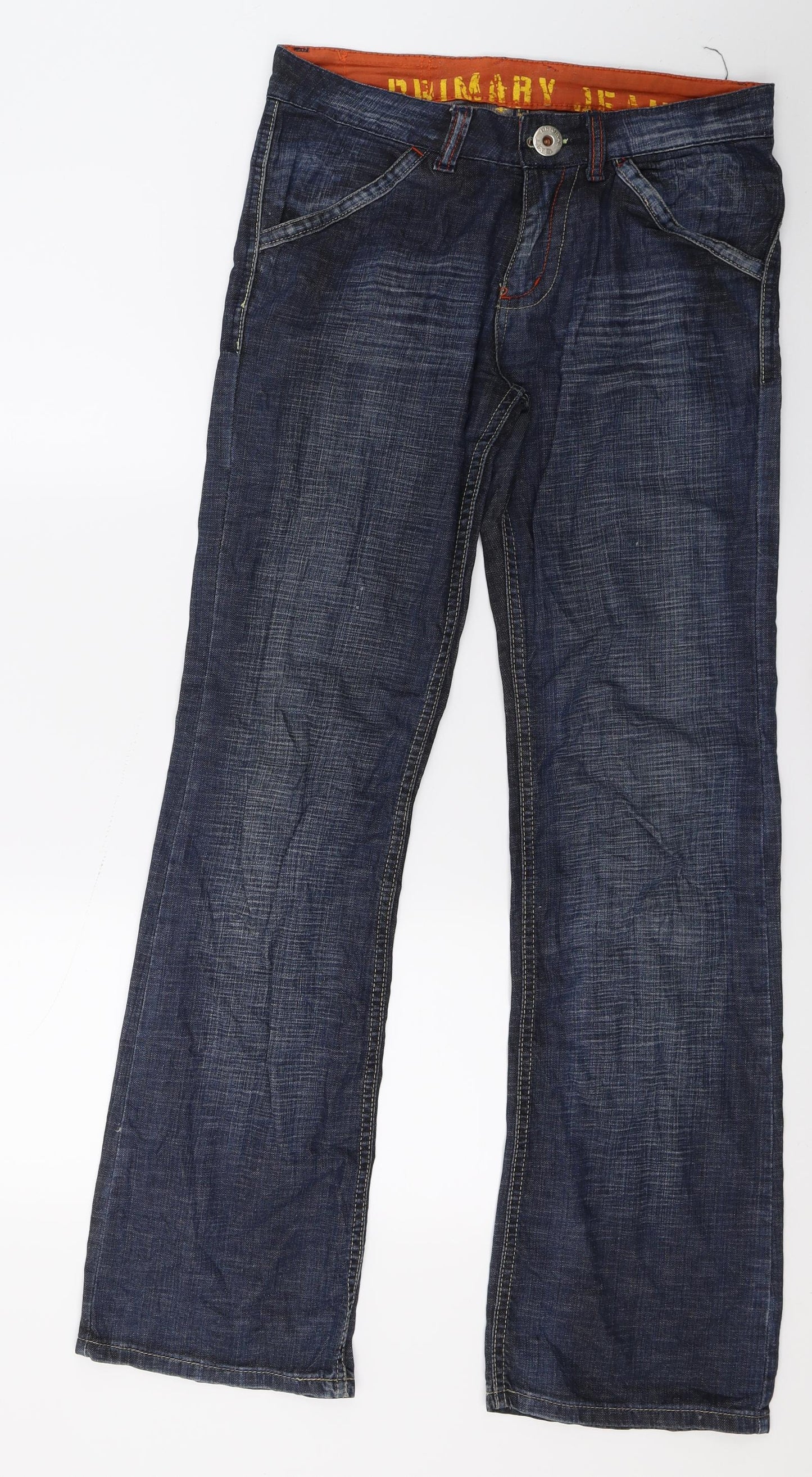 EXIT Mens Blue  Denim Straight Jeans Size 32 L31 in