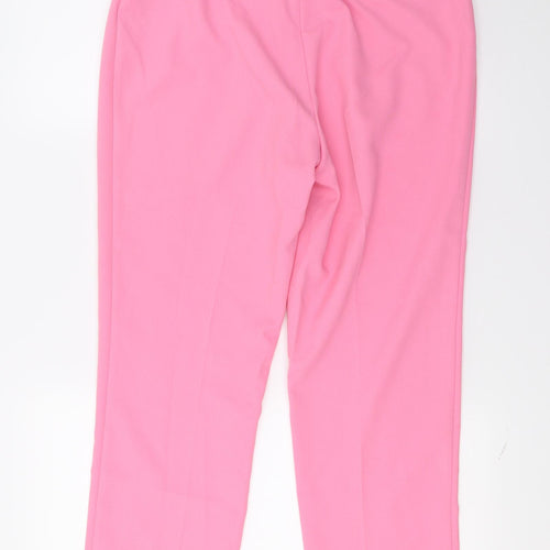 Miss Selfridge Womens Pink   Trousers  Size 12 L27 in