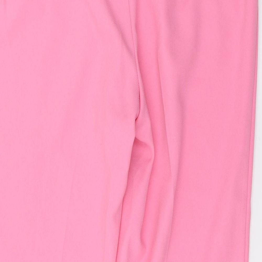 Miss Selfridge Womens Pink   Trousers  Size 12 L27 in