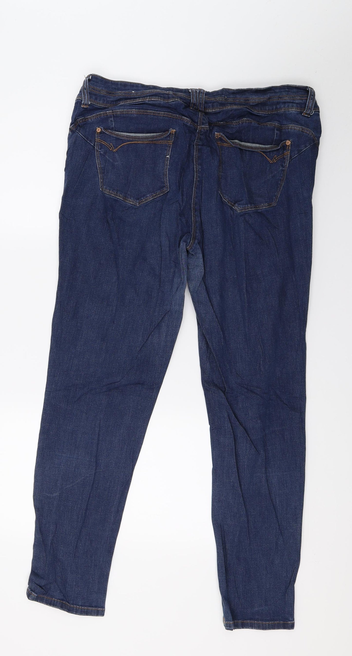 NEXT Womens Blue  Denim Skinny Jeans Size 18 L29 in