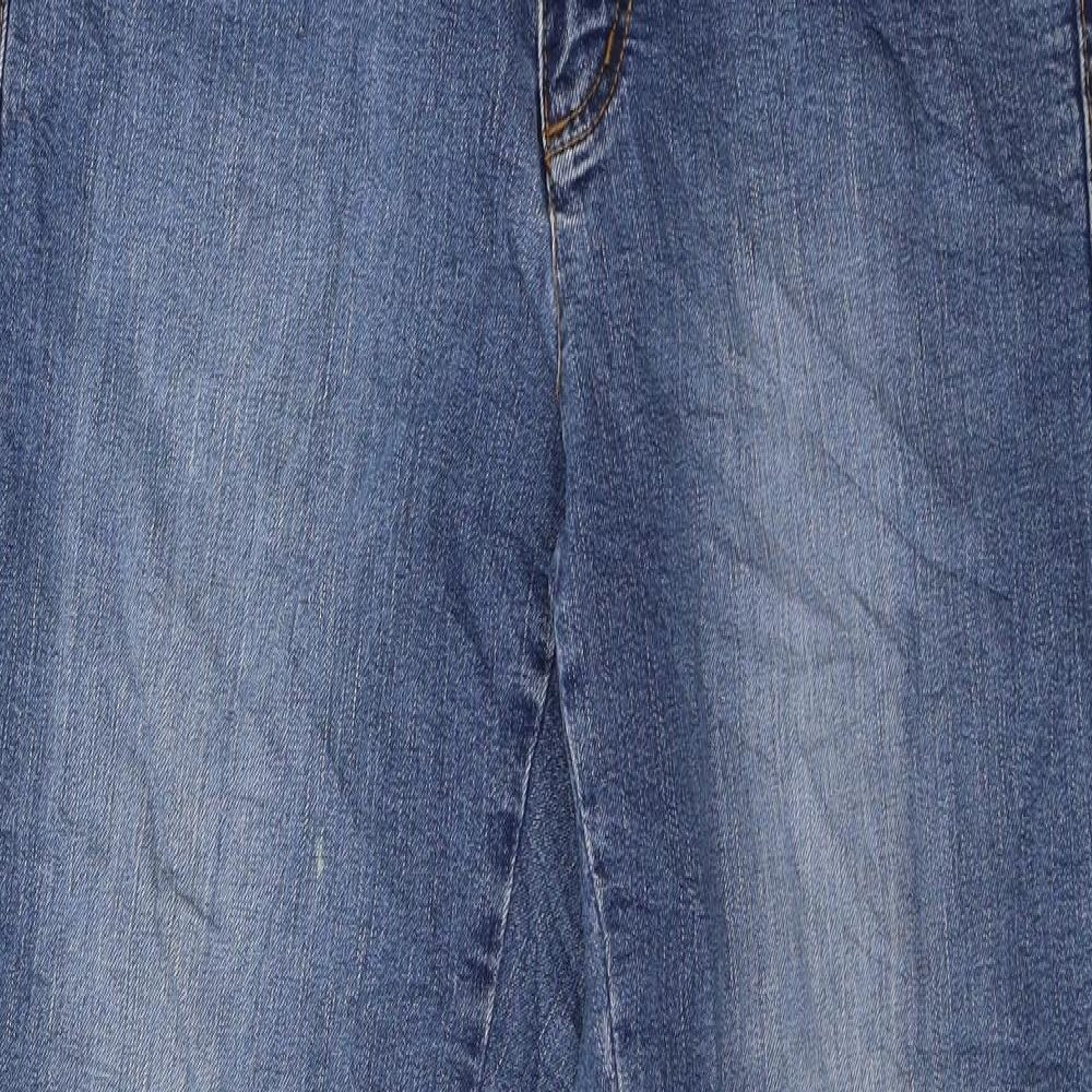 John Baner Womens Blue  Denim Straight Jeans Size 14 L29 in