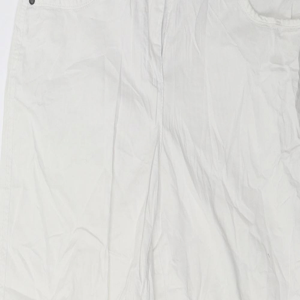 Cecil Womens White   Trousers  Size 28 in L23 in