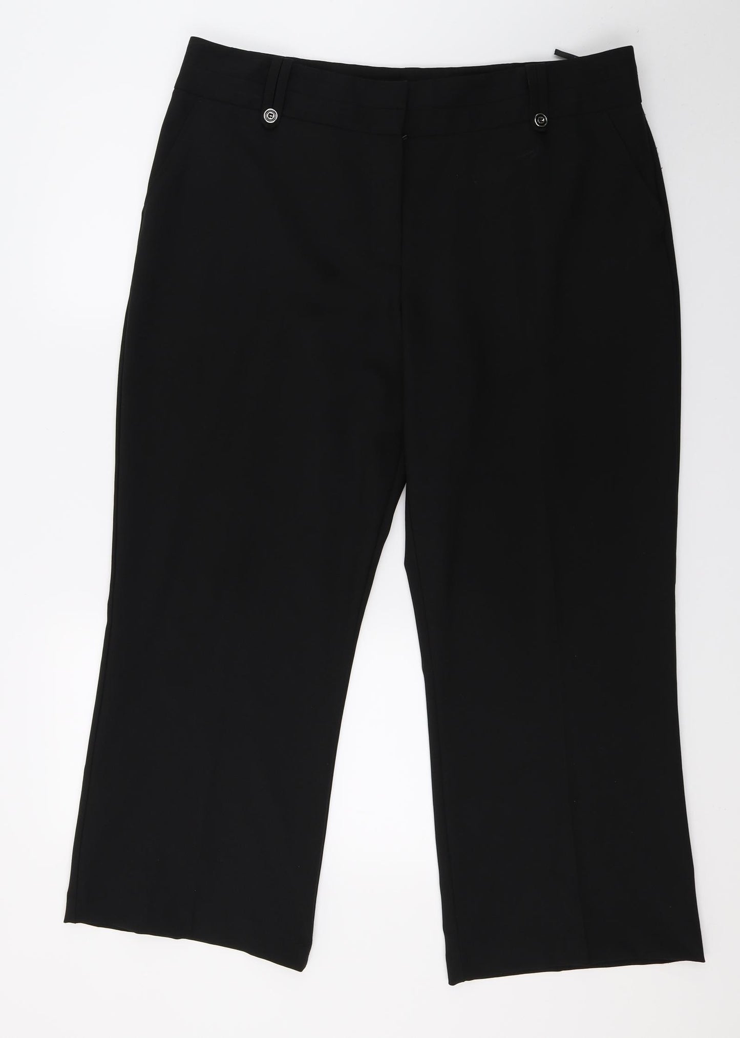 BHS Womens Black   Trousers  Size 18 L27 in