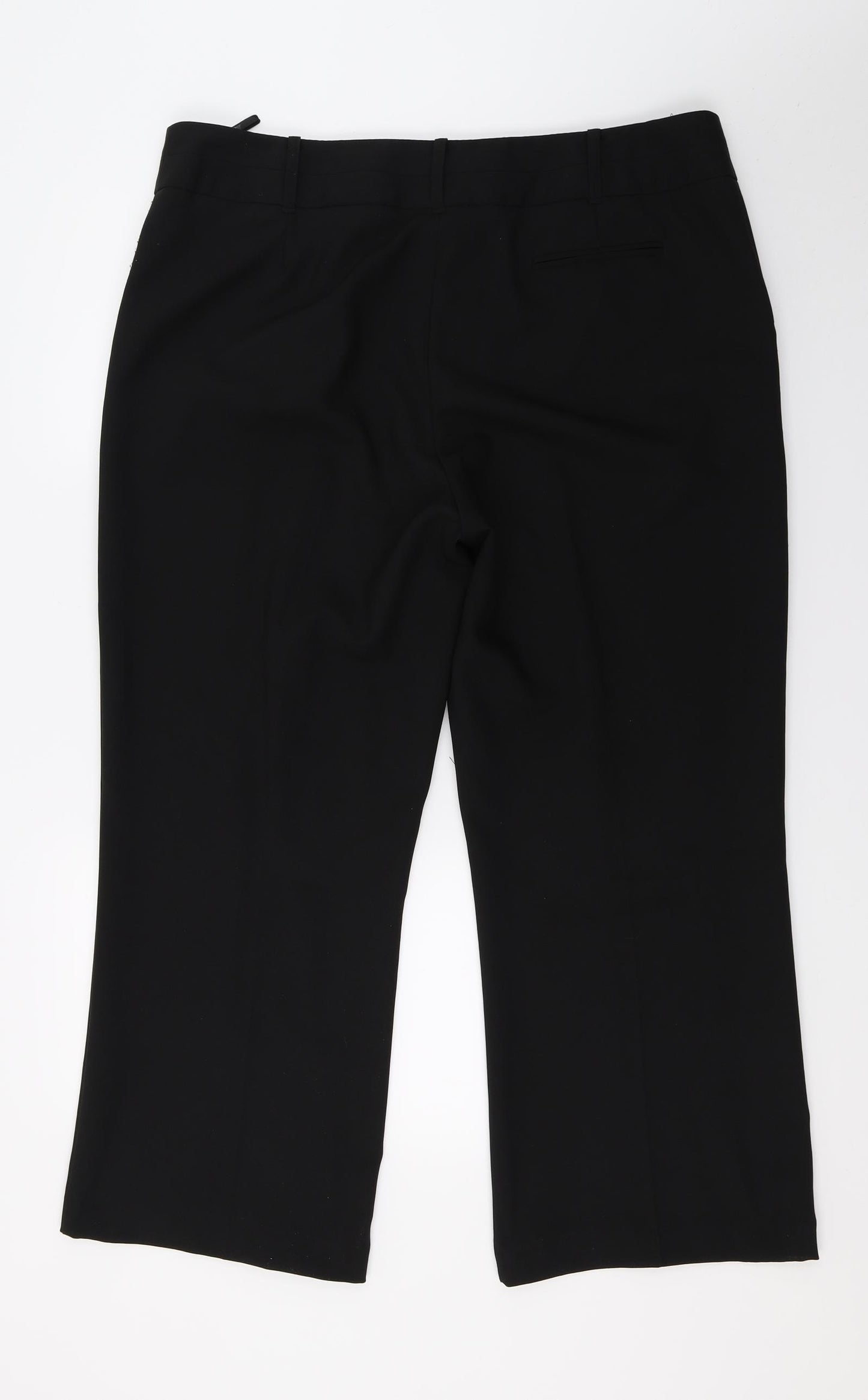 BHS Womens Black   Trousers  Size 18 L27 in