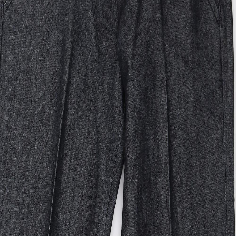 Et Vous Womens Blue  Denim Wide-Leg Jeans Size 8 L30 in