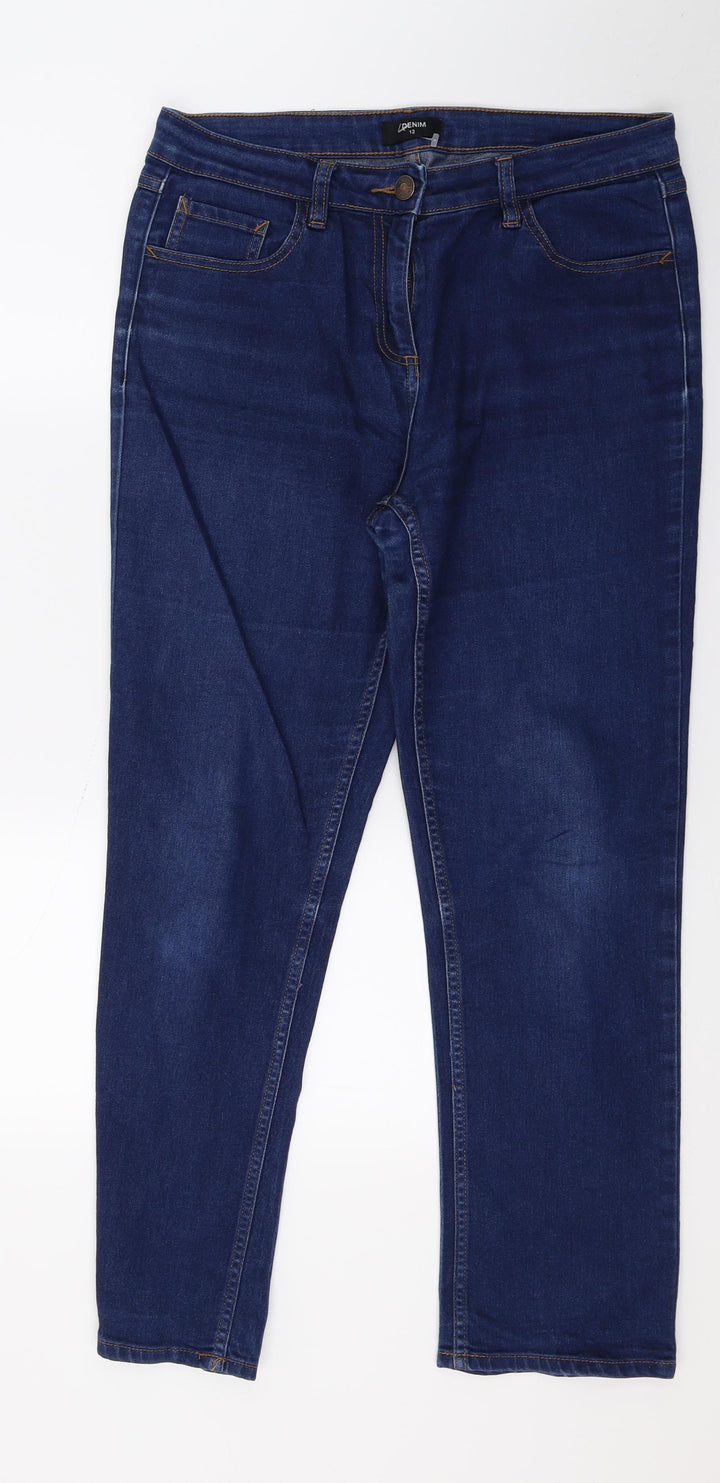 Matalan Womens Blue Denim Skinny Jeans Size 12 L28 in