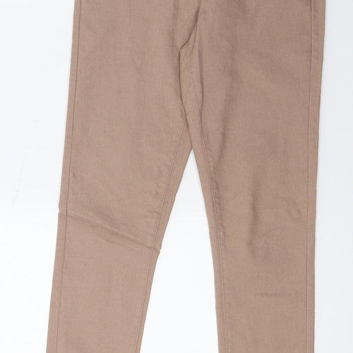 Denim & Co. Womens Brown  Denim Skinny Jeans Size 6 L29 in