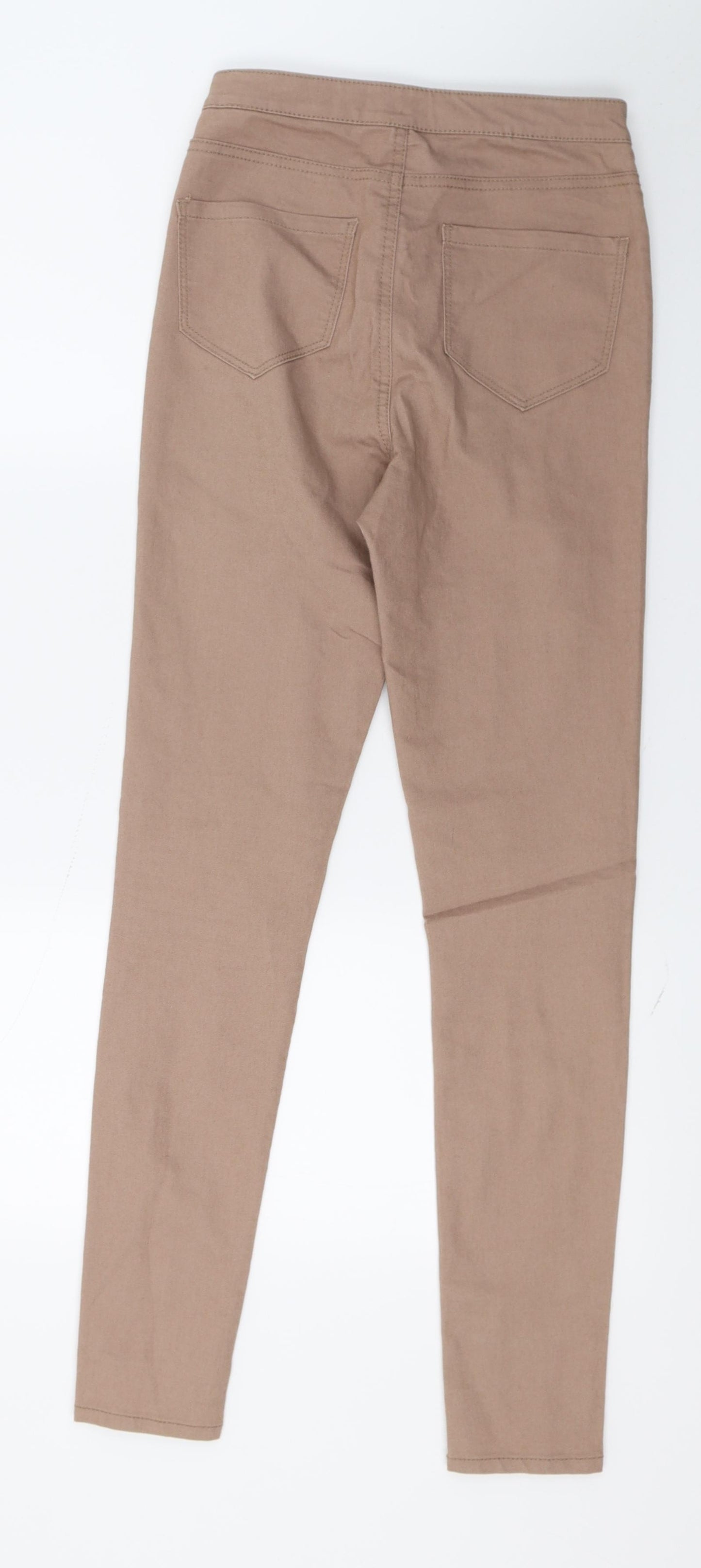 Denim & Co. Womens Brown  Denim Skinny Jeans Size 6 L29 in