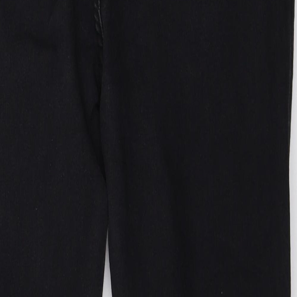 F&F Womens Grey  Denim Skinny Jeans Size 10 L29 in - Lace up detail