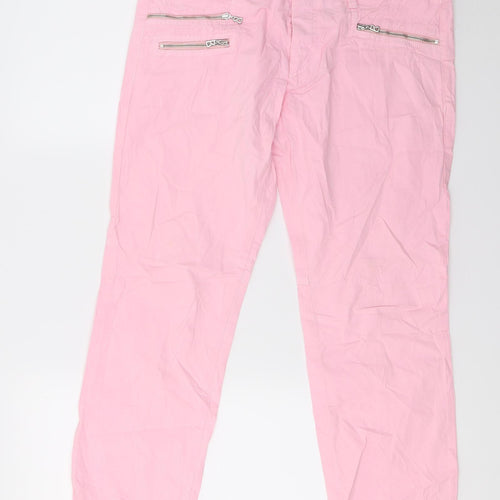 Preworn Womens Pink   Trousers  Size 10 L28 in