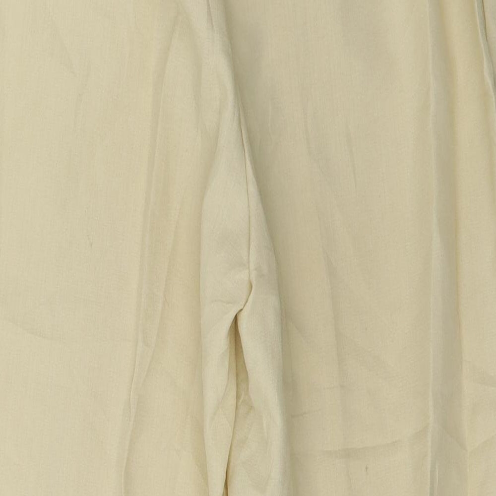 Trevira Womens Yellow   Trousers  Size 34 in L26 in