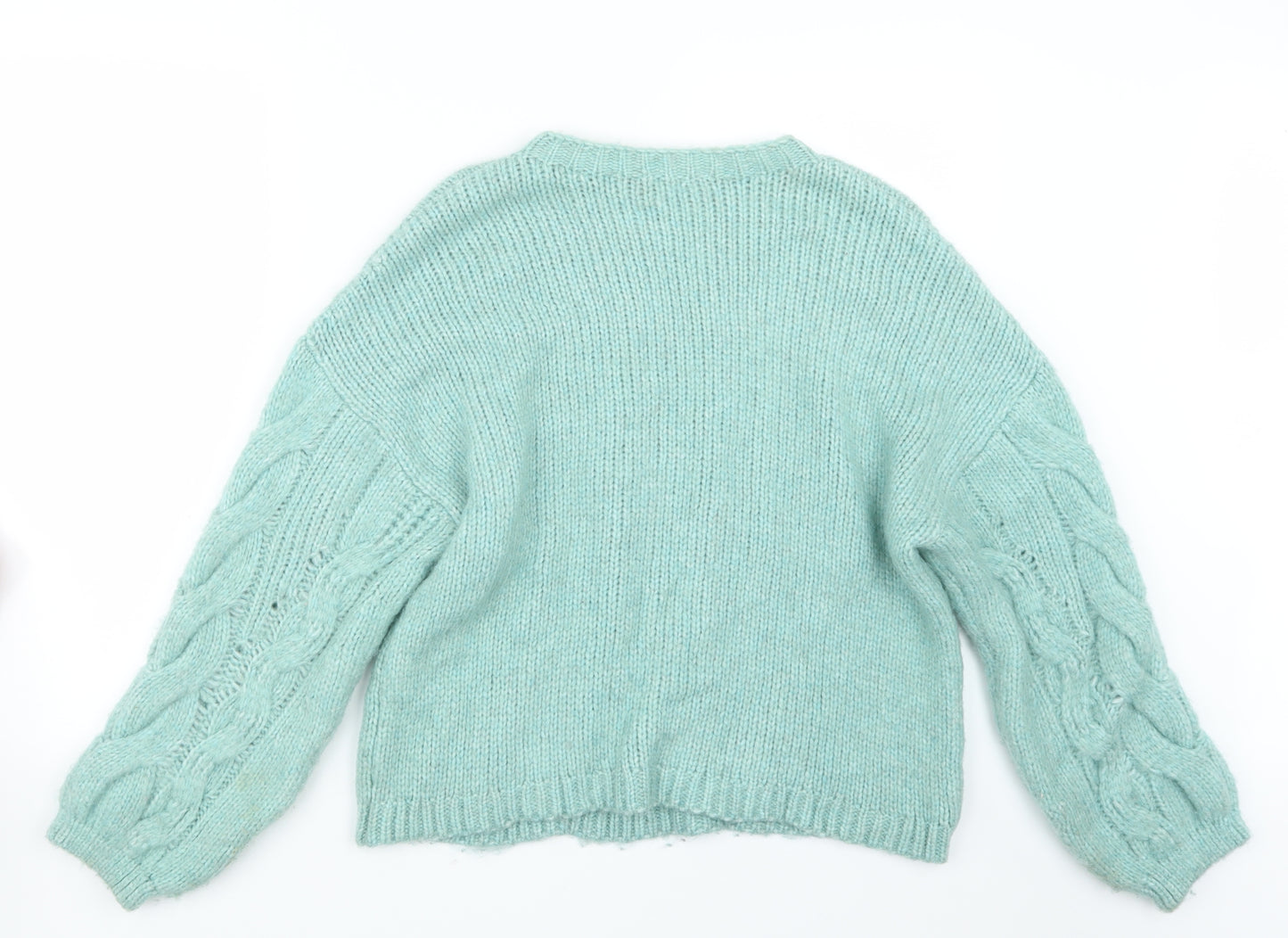 F&F Womens Green  Knit Pullover Jumper Size 10