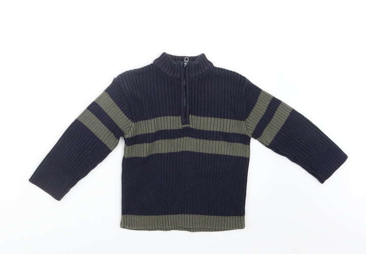 George Boys Blue  Knit Pullover Sweatshirt Size 2-3 Years