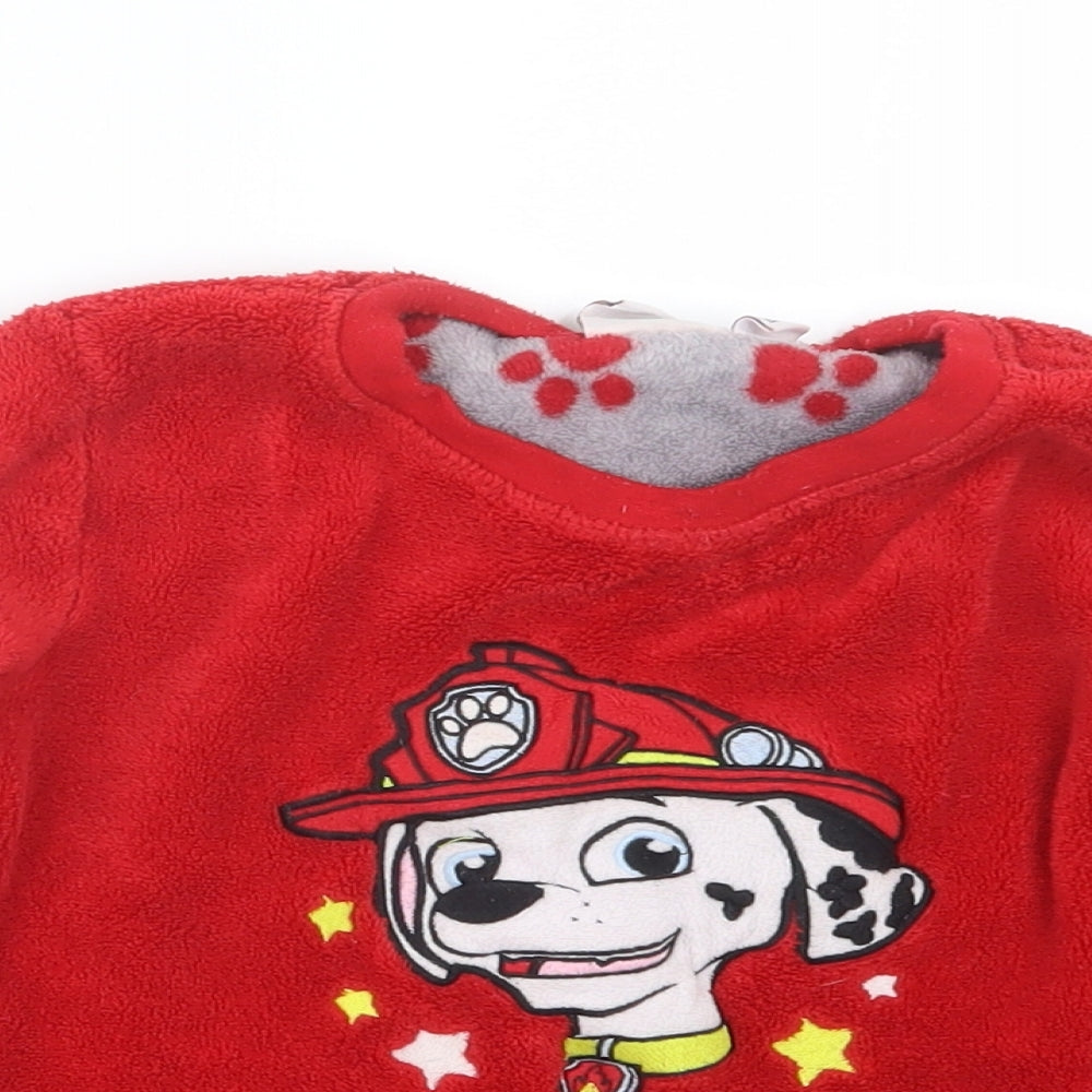 Rebel Boys Red Geometric   Pyjama Set Size 5-6 Years  - Paw Patrol