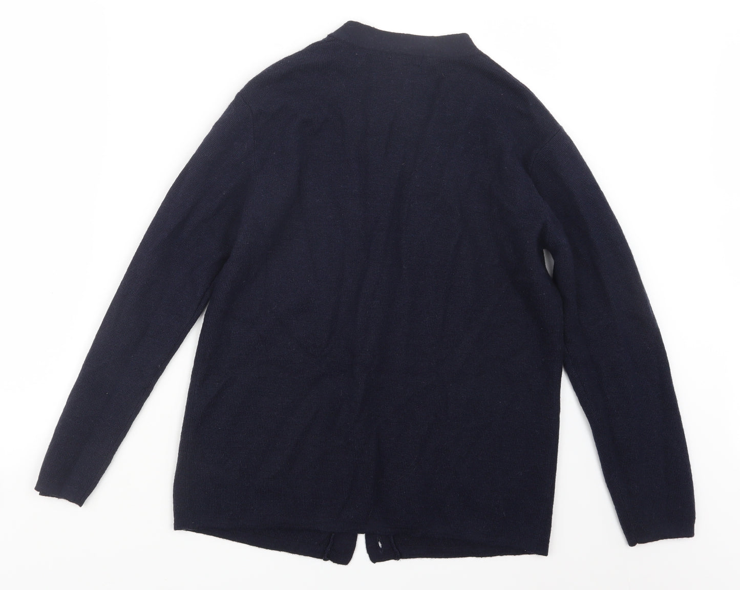 Damart Womens Blue  Knit Cardigan Jumper Size 10