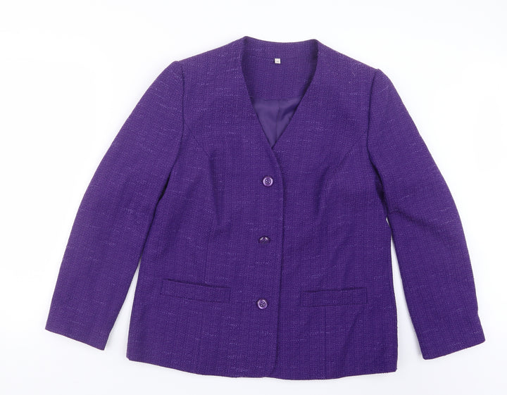 EWM Womens Purple   Jacket  Size 14