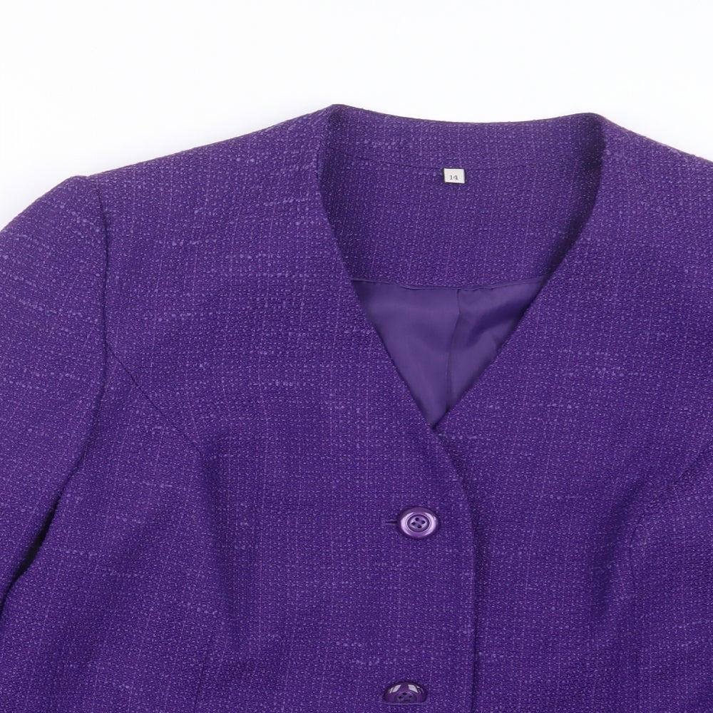 EWM Womens Purple   Jacket  Size 14