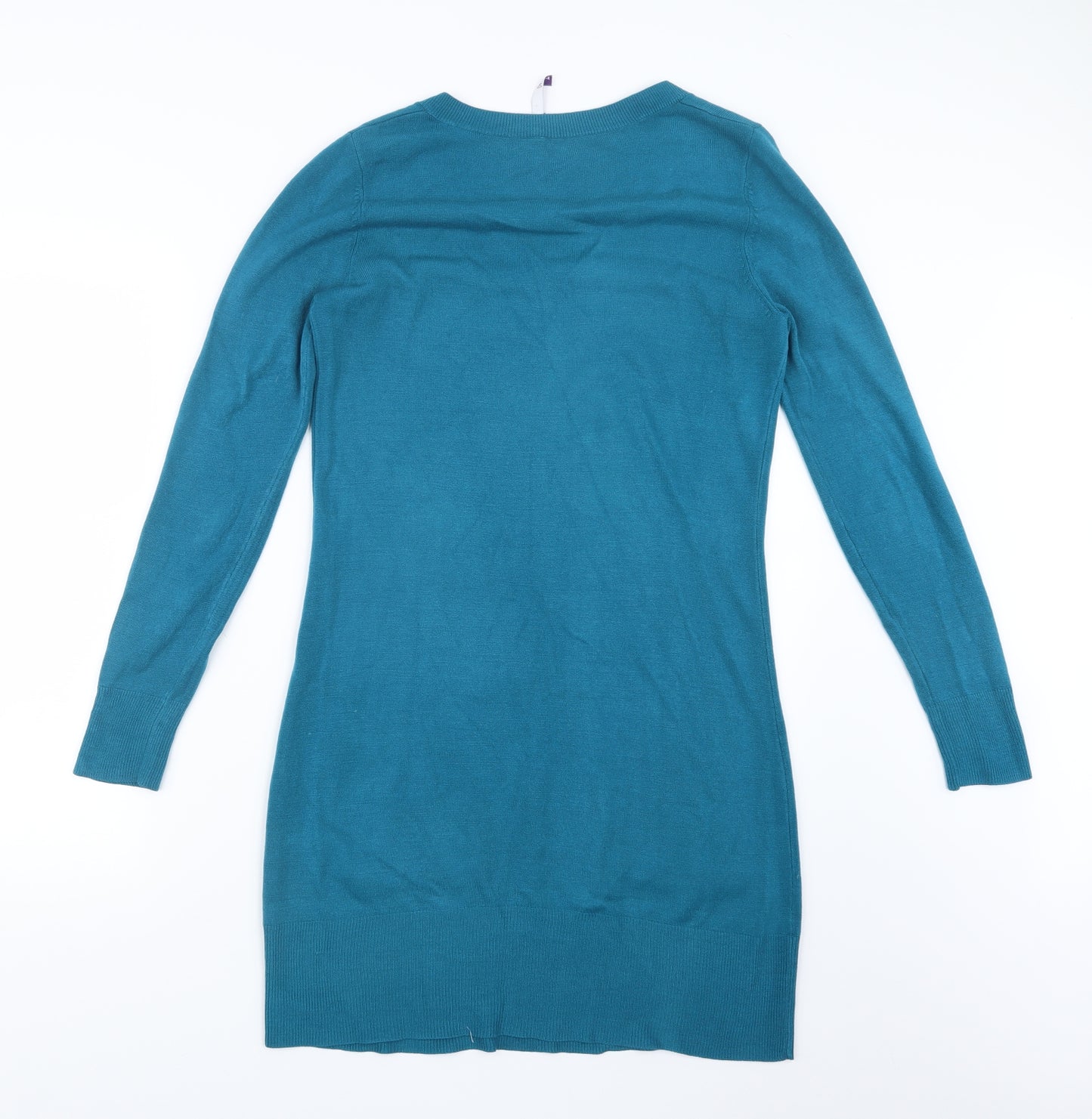 BHS Womens Blue  Knit Pullover Jumper Size 10  - Long