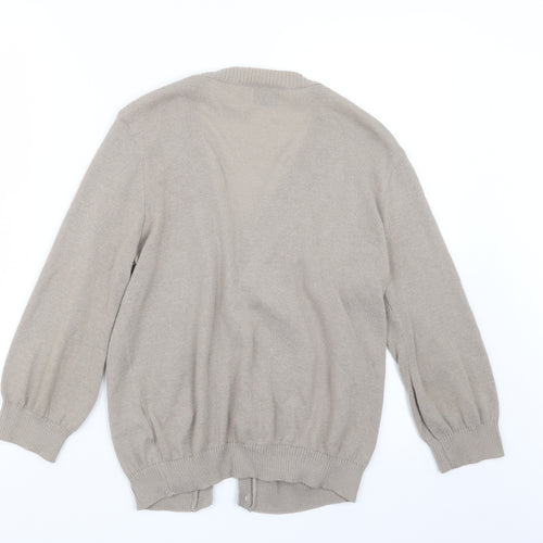 George Womens Beige  Knit Cardigan Jumper Size 14
