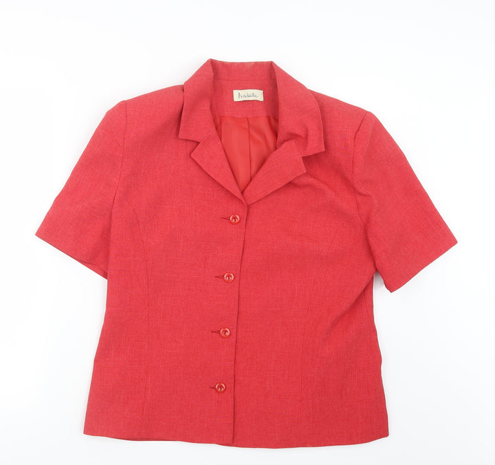 Isabelle Womens Red   Jacket  Size 14