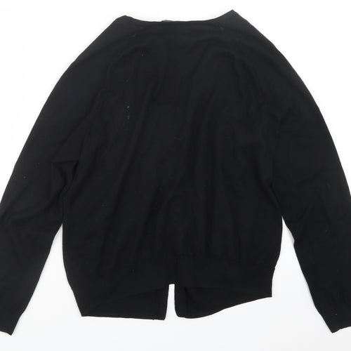 George Womens Black  Knit Cardigan Jumper Size 20