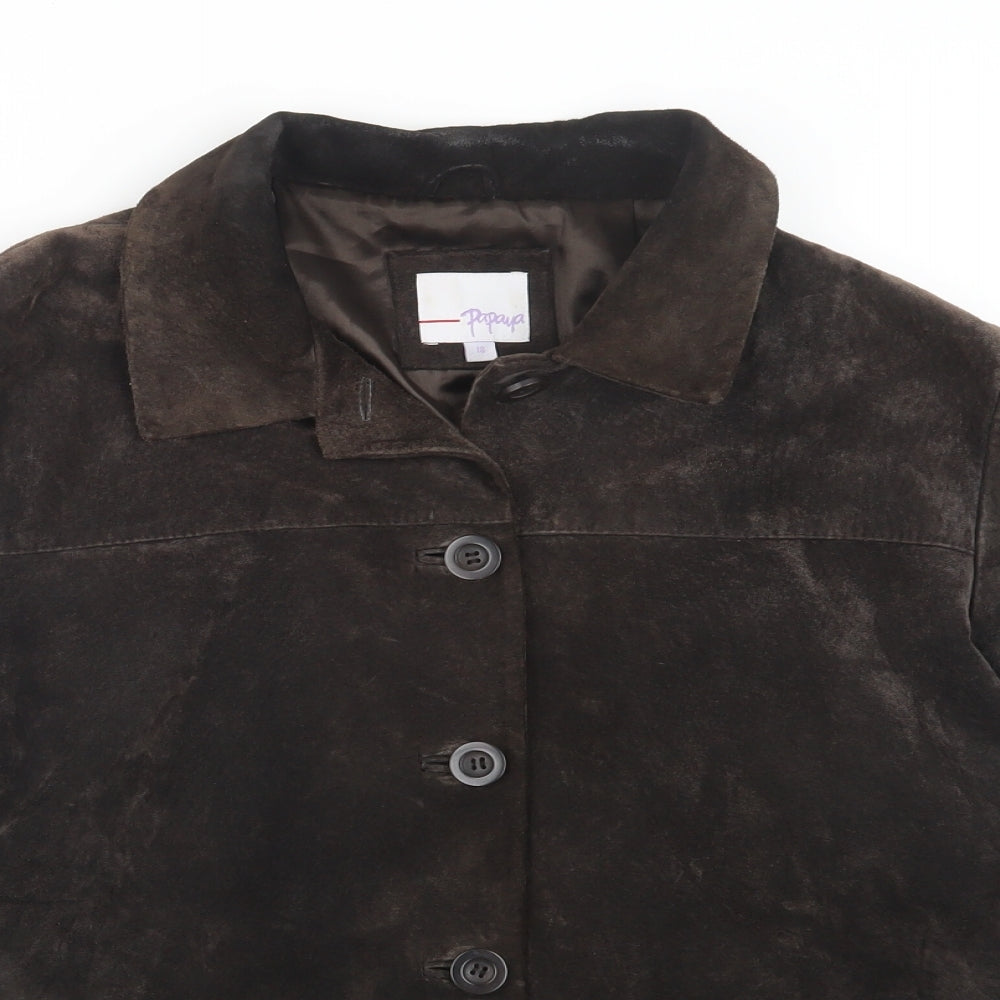 Papaya Womens Brown   Jacket  Size 18