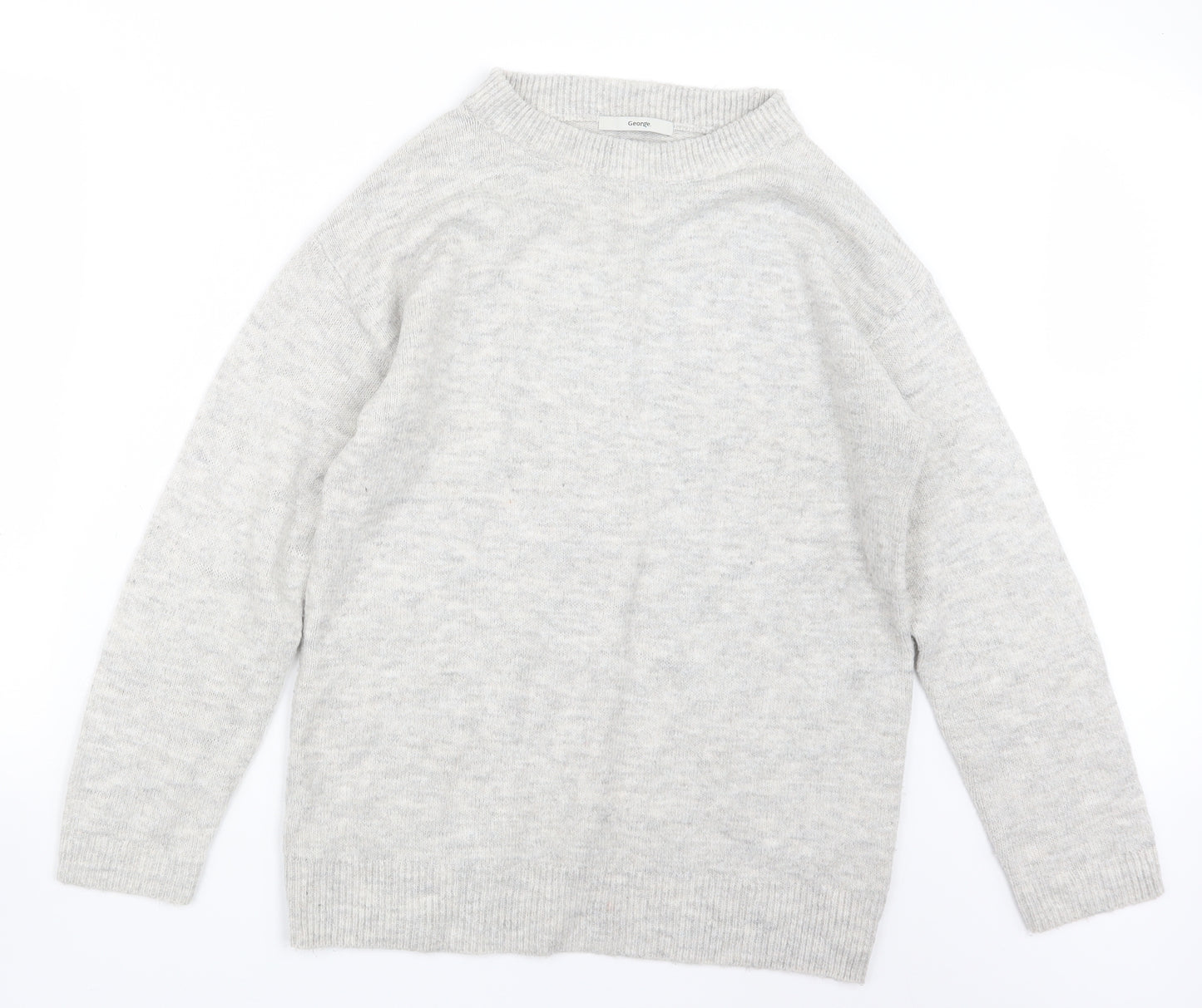 George Womens Grey  Knit Pullover Jumper Size 8