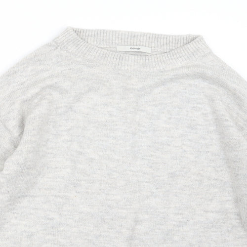 George Womens Grey  Knit Pullover Jumper Size 8