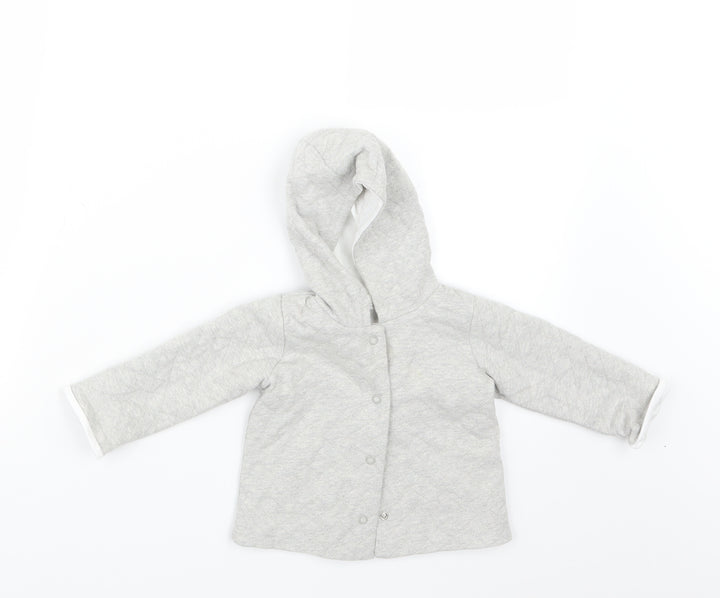 mamas & papas Girls Grey   Jacket  Size 3-6 Months