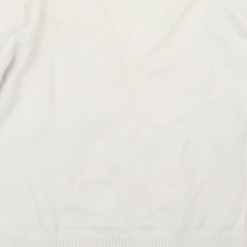 M&Co Womens Ivory  Knit Pullover Jumper Size M