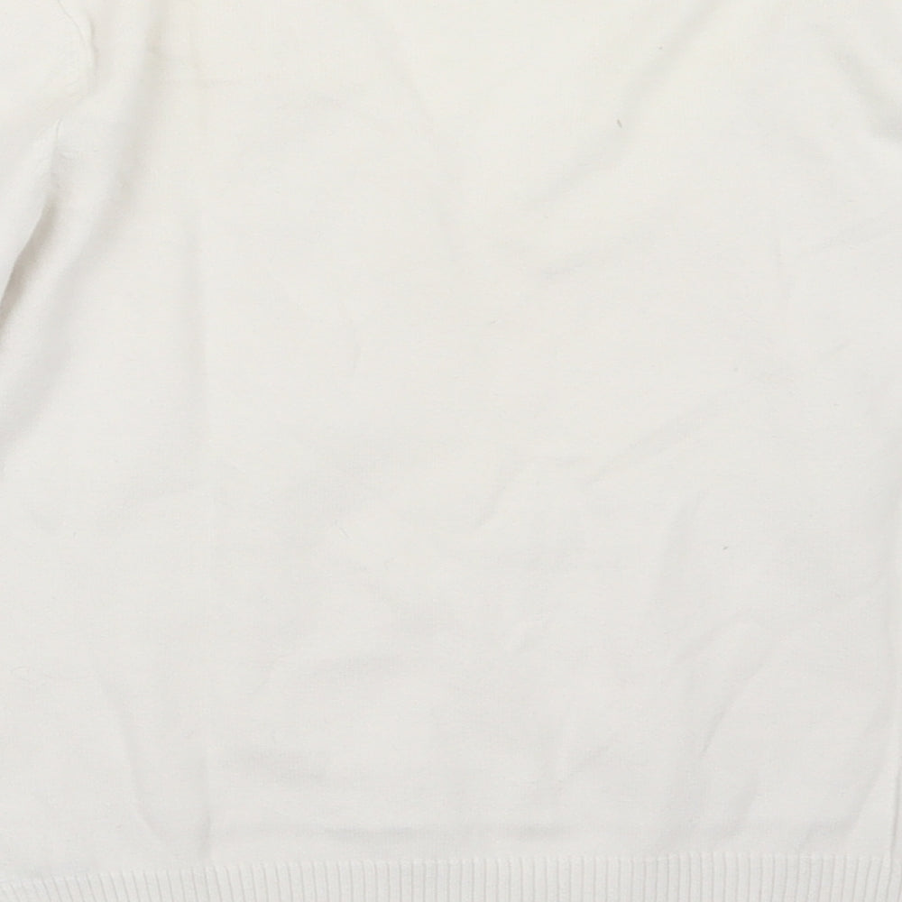 M&Co Womens Ivory  Knit Pullover Jumper Size M