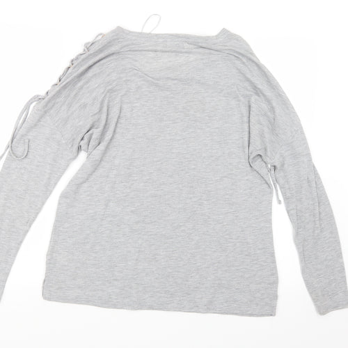 Papaya Womens Grey   Basic T-Shirt Size 16