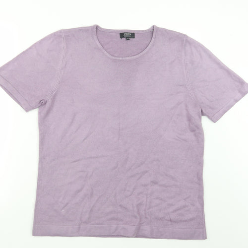 Papaya Womens Purple  Knit Pullover Jumper Size 18