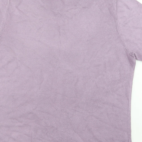 Papaya Womens Purple  Knit Pullover Jumper Size 18