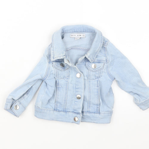 Denim Co. Girls Blue  Denim Jacket  Size 6-9 Months