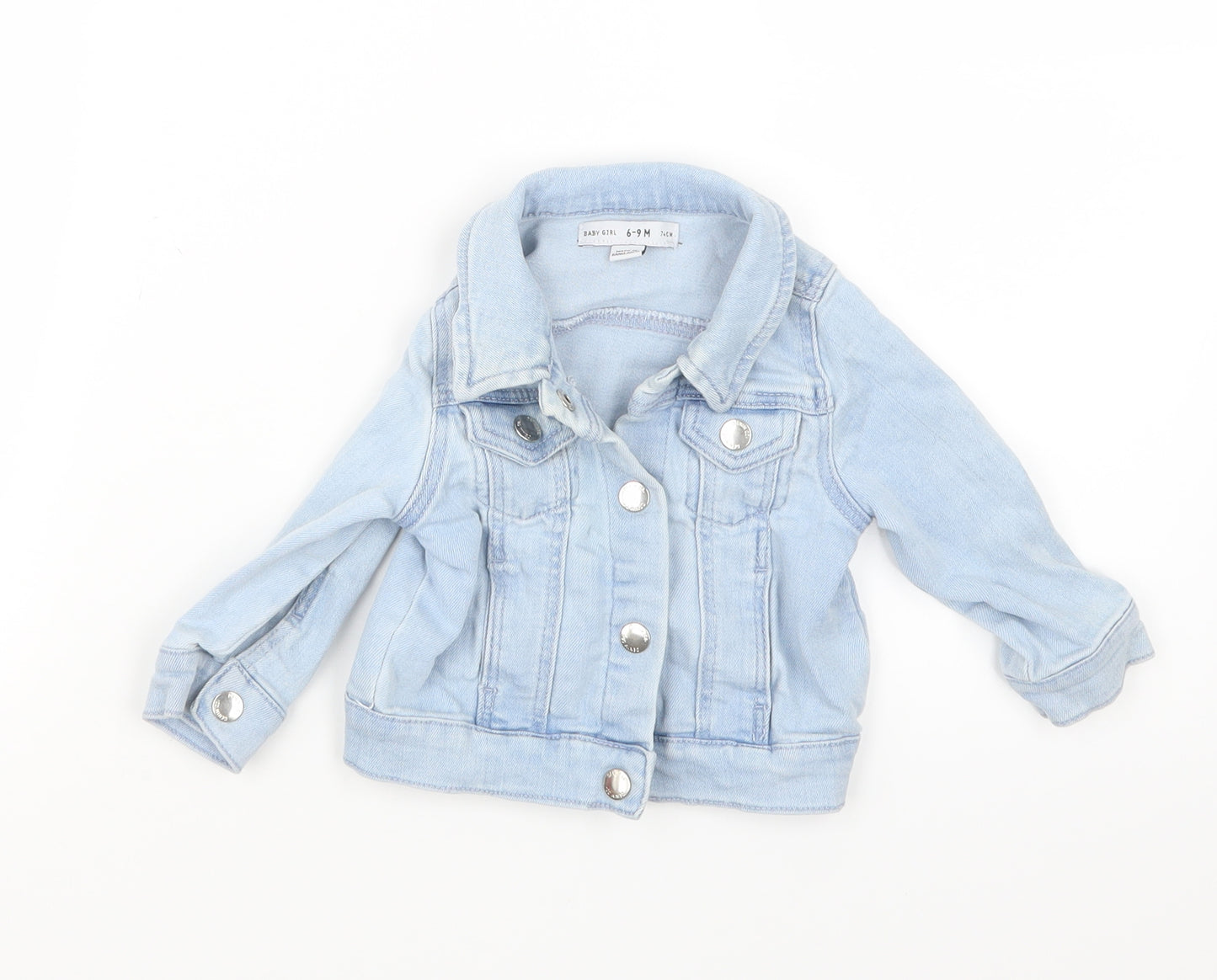 Denim Co. Girls Blue  Denim Jacket  Size 6-9 Months