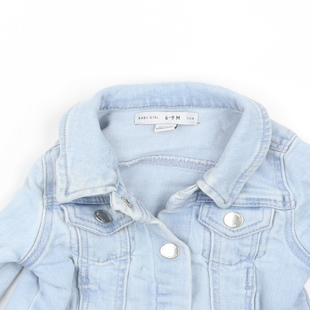 Denim Co. Girls Blue  Denim Jacket  Size 6-9 Months